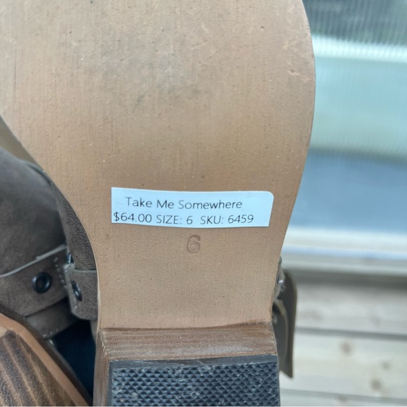 A Rider Girl Western Boho Studded Slingback, 6 - Picture 8 of 9